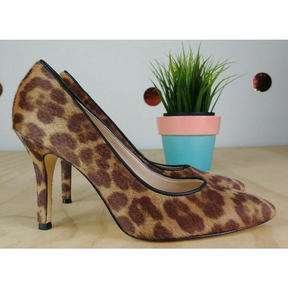 Nine West Leopard Print Heel Pointy Toe Size 6 - Picture 1 of 10